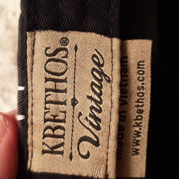 KBETHOS Distressed Black and Orange Bad Witch Baseball Hat Vintage Style - Picture 5 of 5